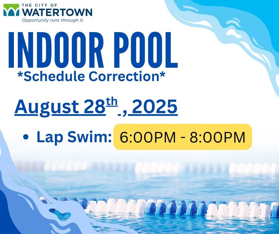 lap swim is from 6 to 8 on August 28th