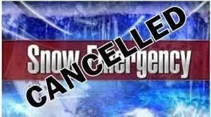 Snow emergency canceled 