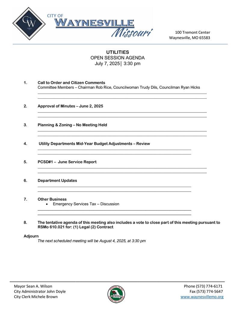 Utilities 07-07-25