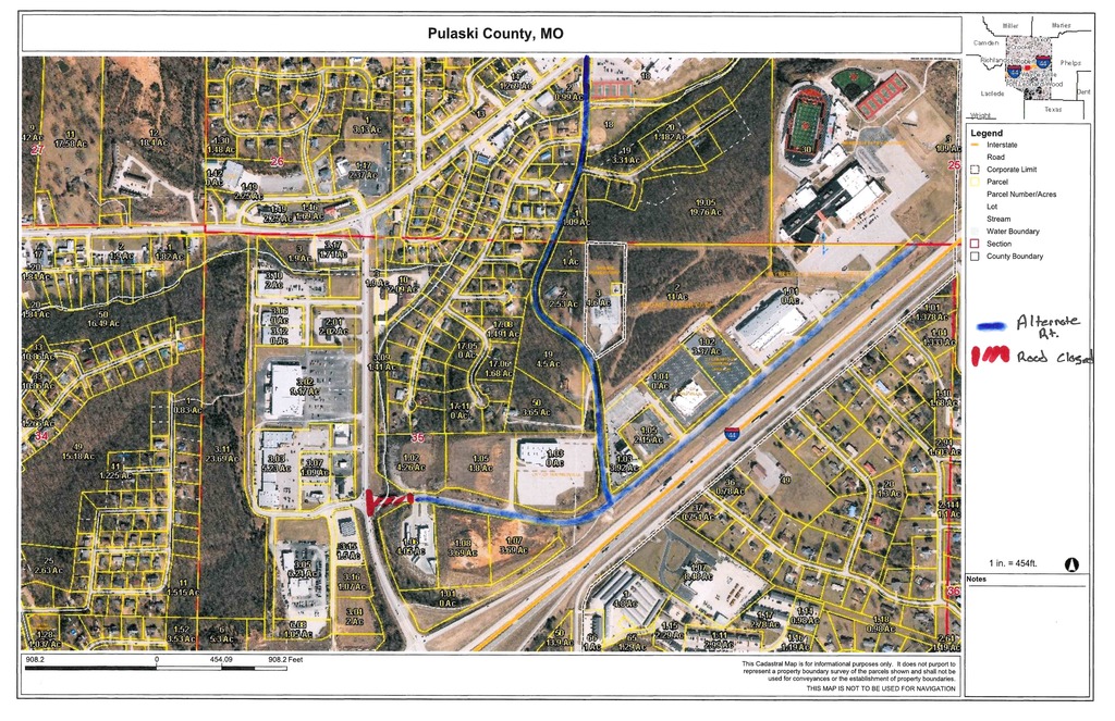 MoDOT Alternate Route