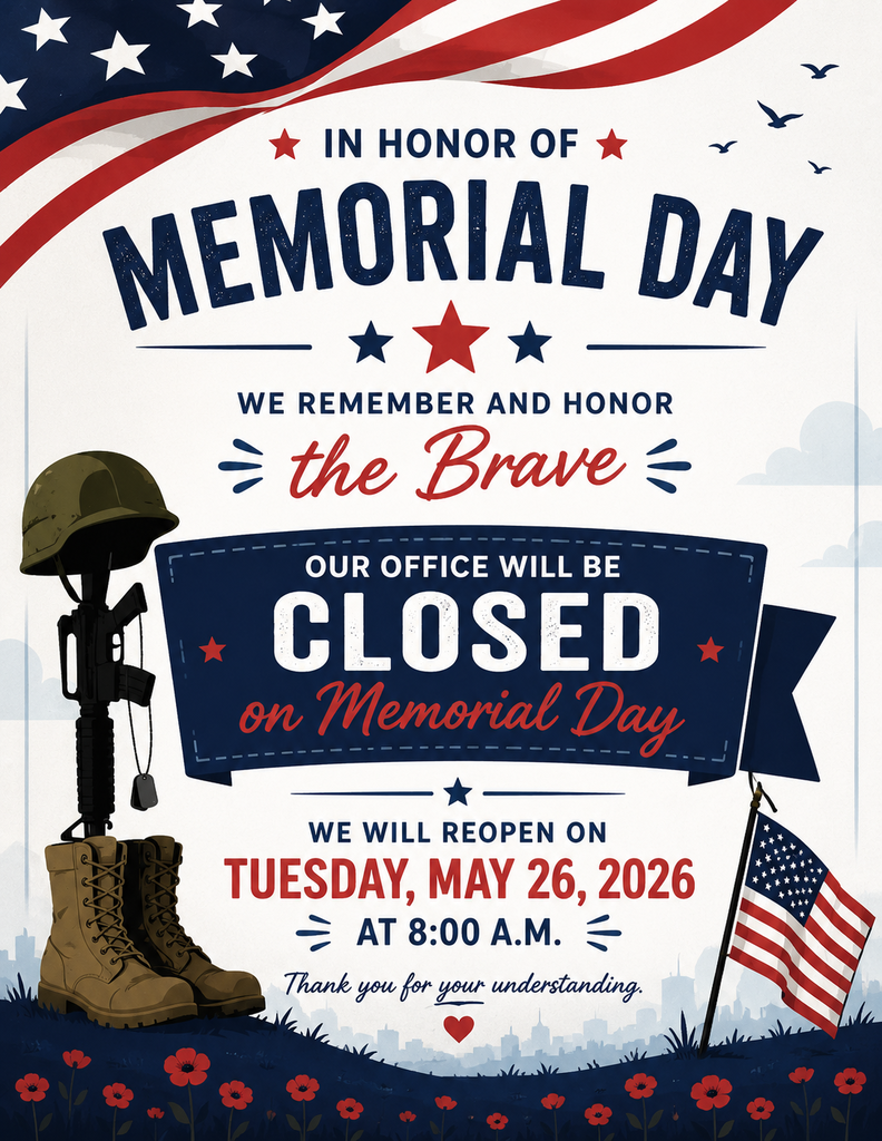 memorial day closure