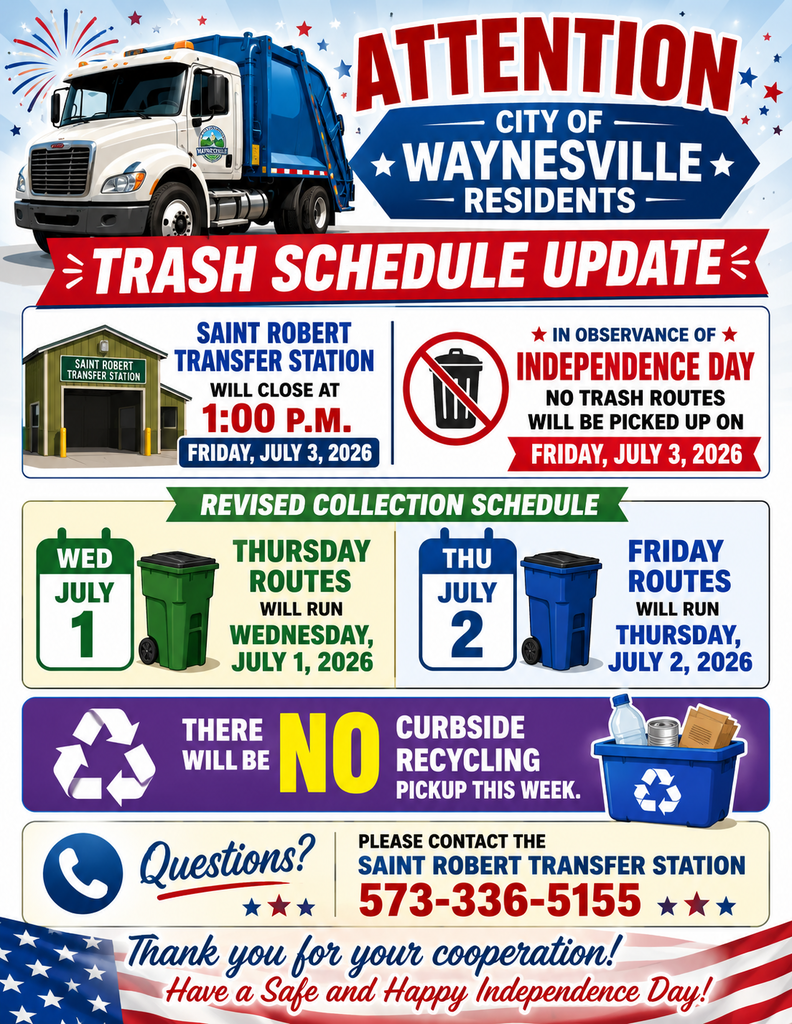Trash Schedule Update