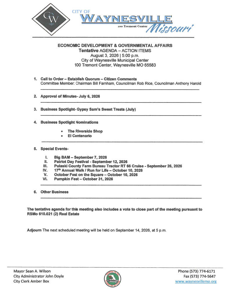Economic Development Agenda