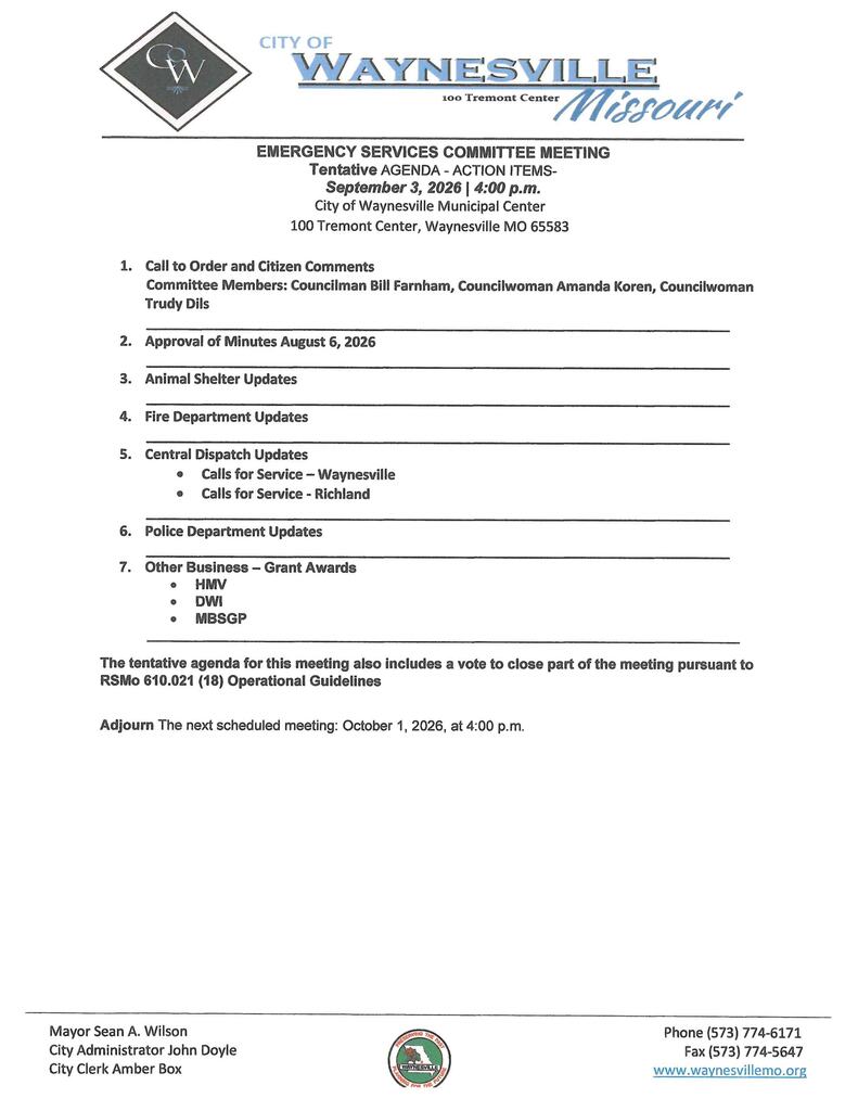 Police Agenda