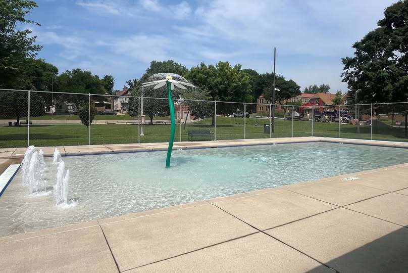A photo of the Liberty Heights Park wading pool