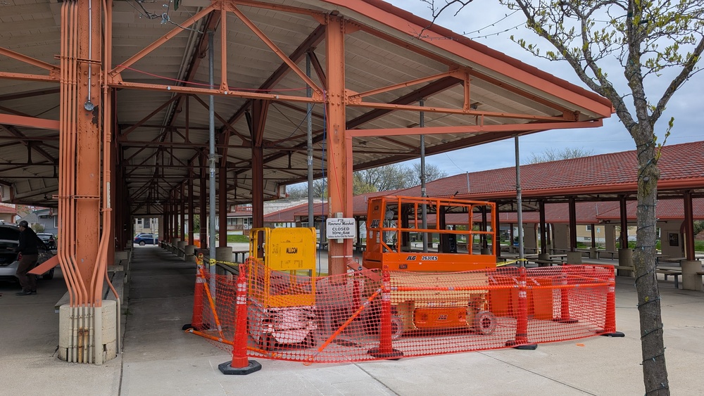 Construction at the Farmers Market