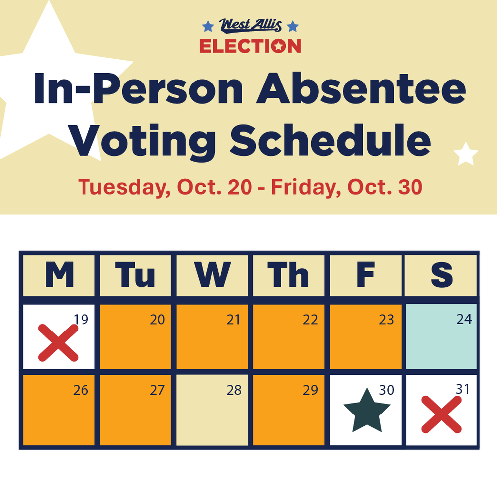 In-Person Absentee Voting Schedule