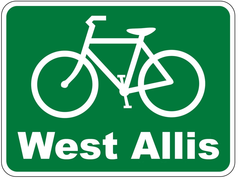 West Allis Bike sign