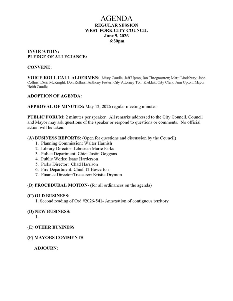 Agenda