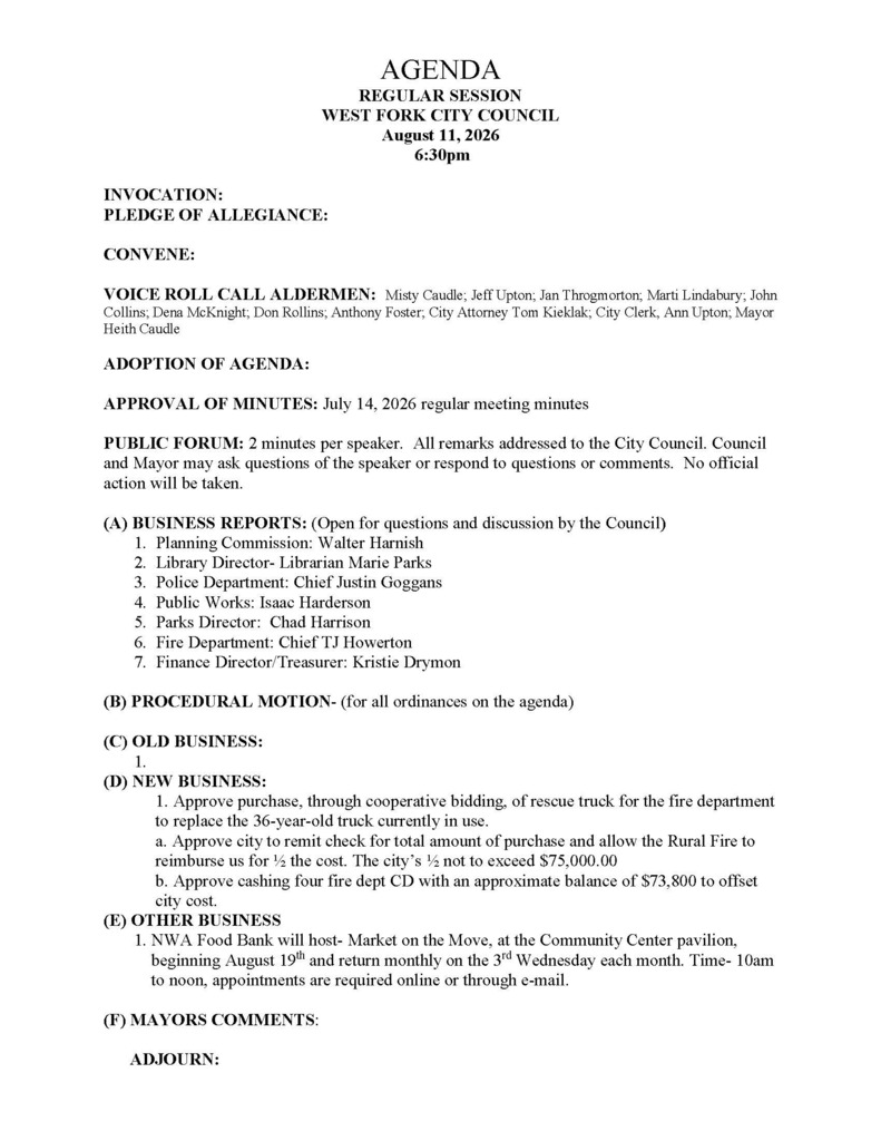 Agenda
