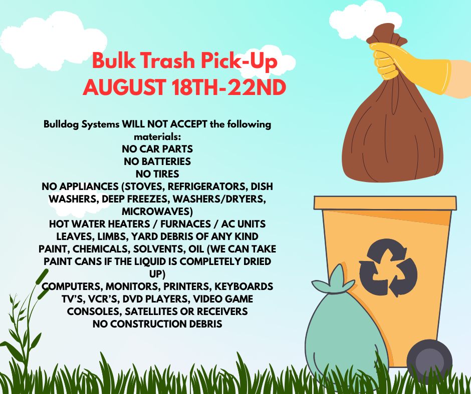 BULK TRASH AUGUST