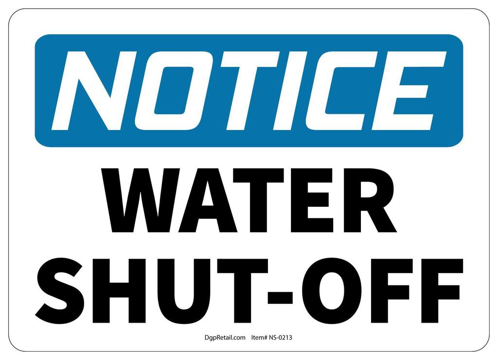water shut off