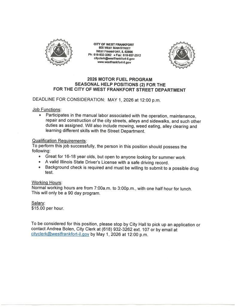 MFT seasonal help 2026
