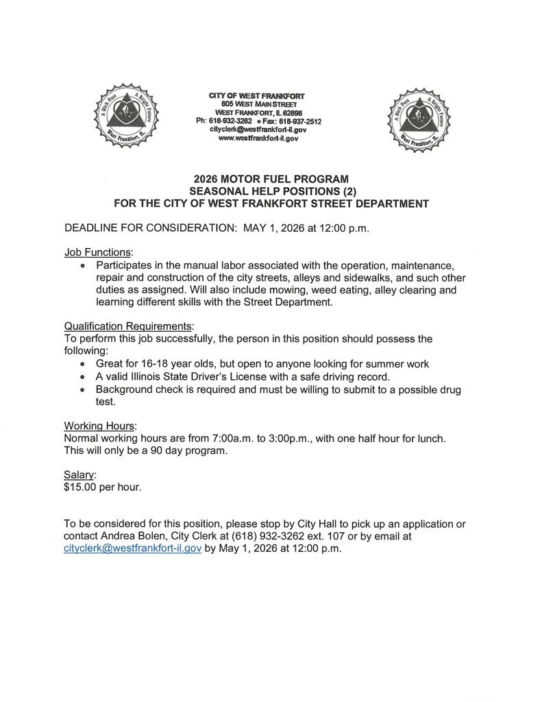MOTOR FUEL PROGRAM STREET HELP