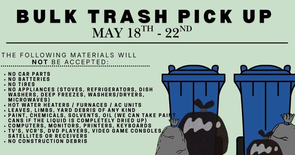 bulk trash may