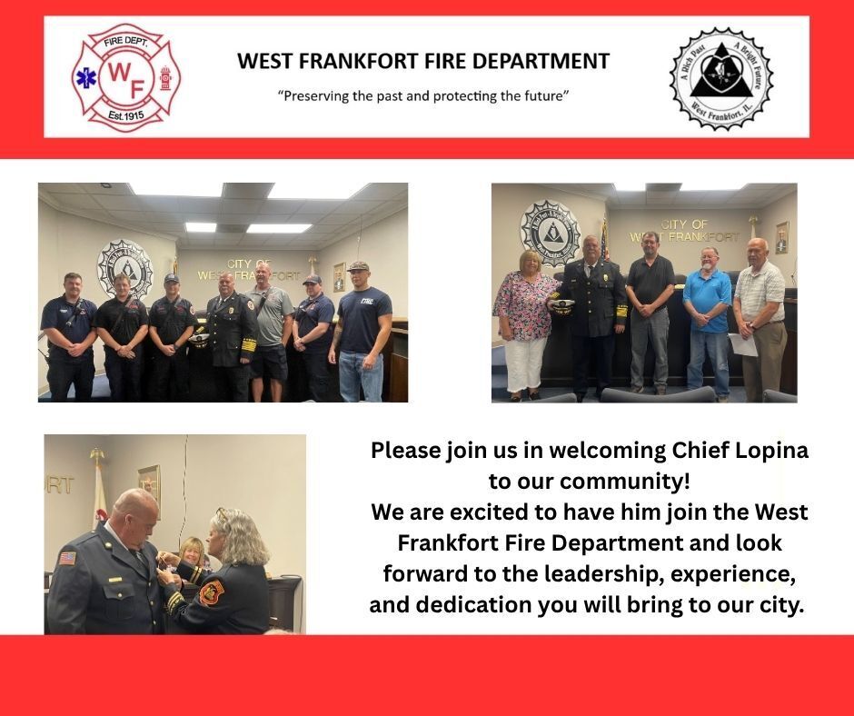 Welcoming New Fire Chief