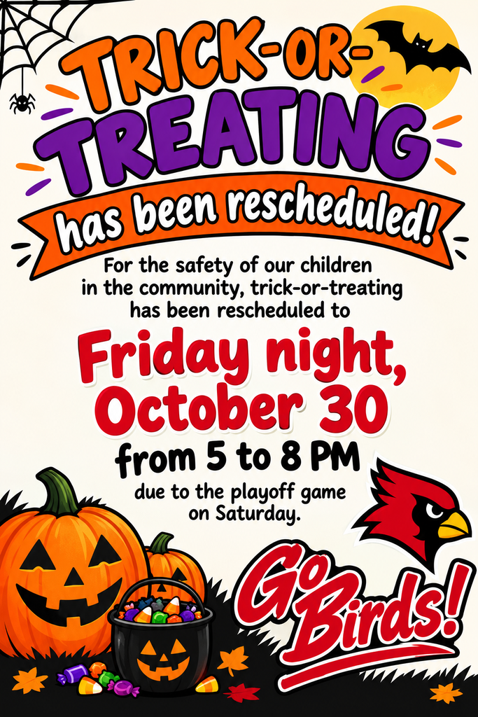 rescheduled trick or treating