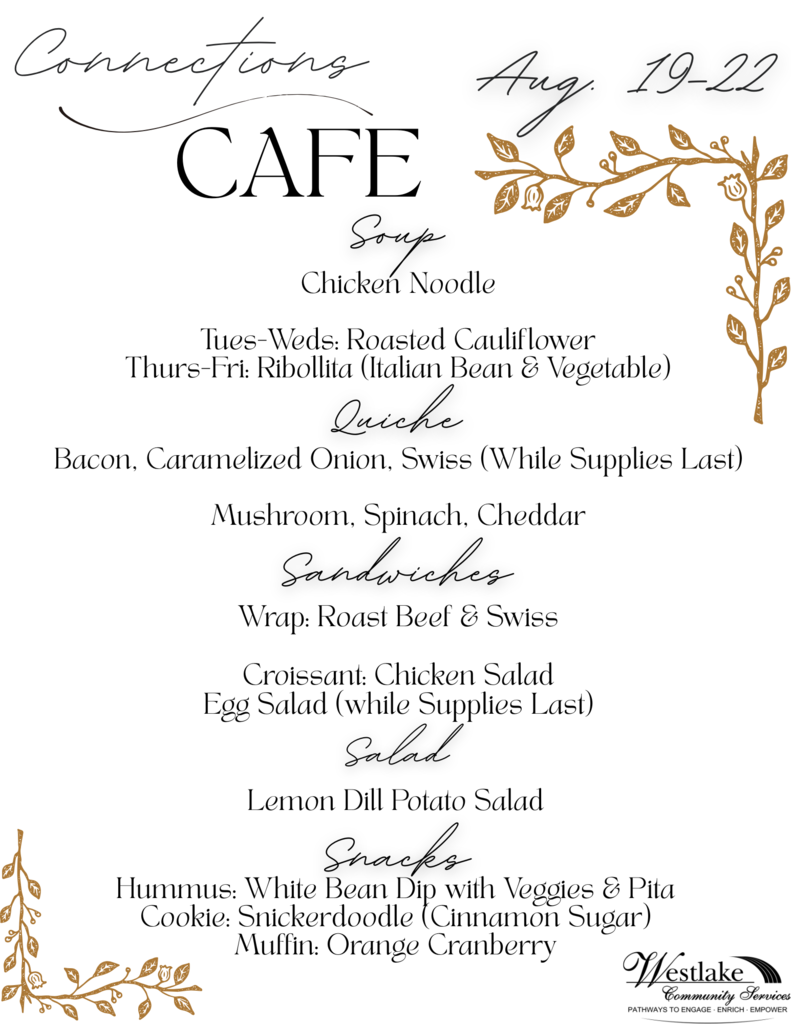 Menu August 19-22