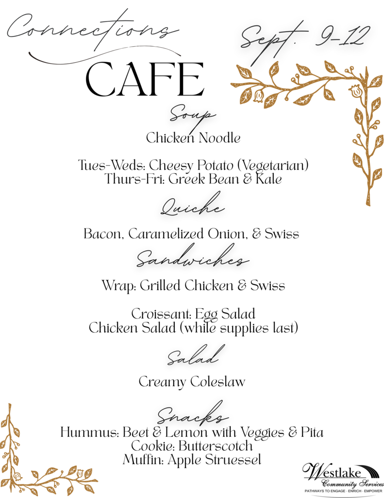 menu September 8-12