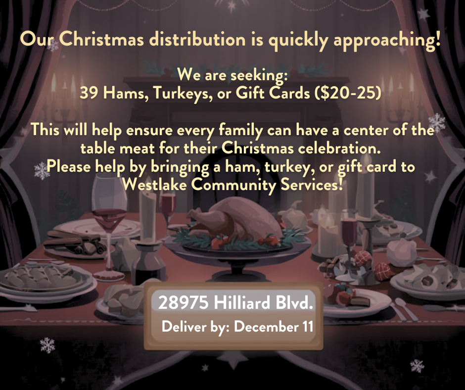 Donations for christmas for food pantry