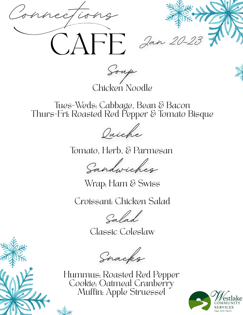 Connections Cafe Menu