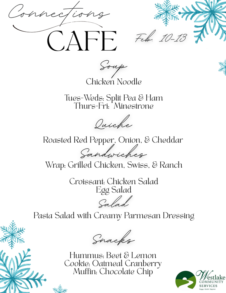 Connections Cafe Menu
