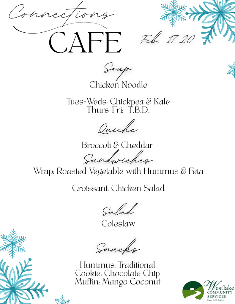 Connections Cafe Menu