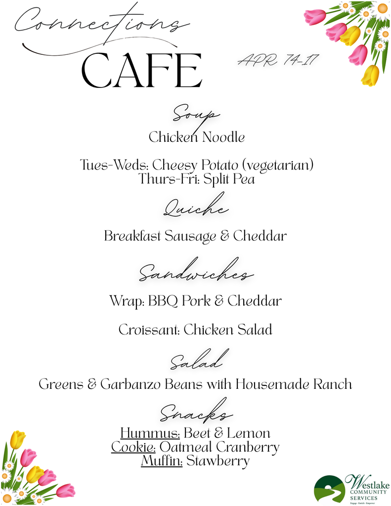 Connections Cafe Menu