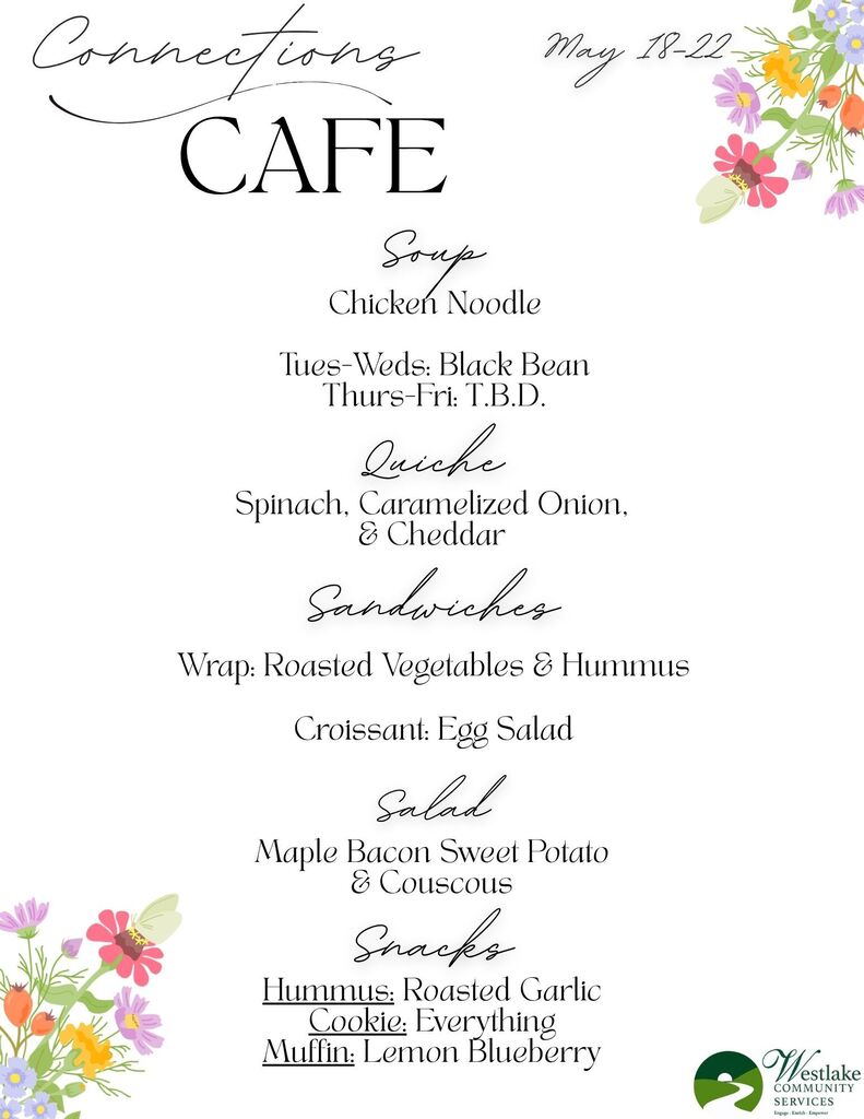 Connections Cafe Menu
