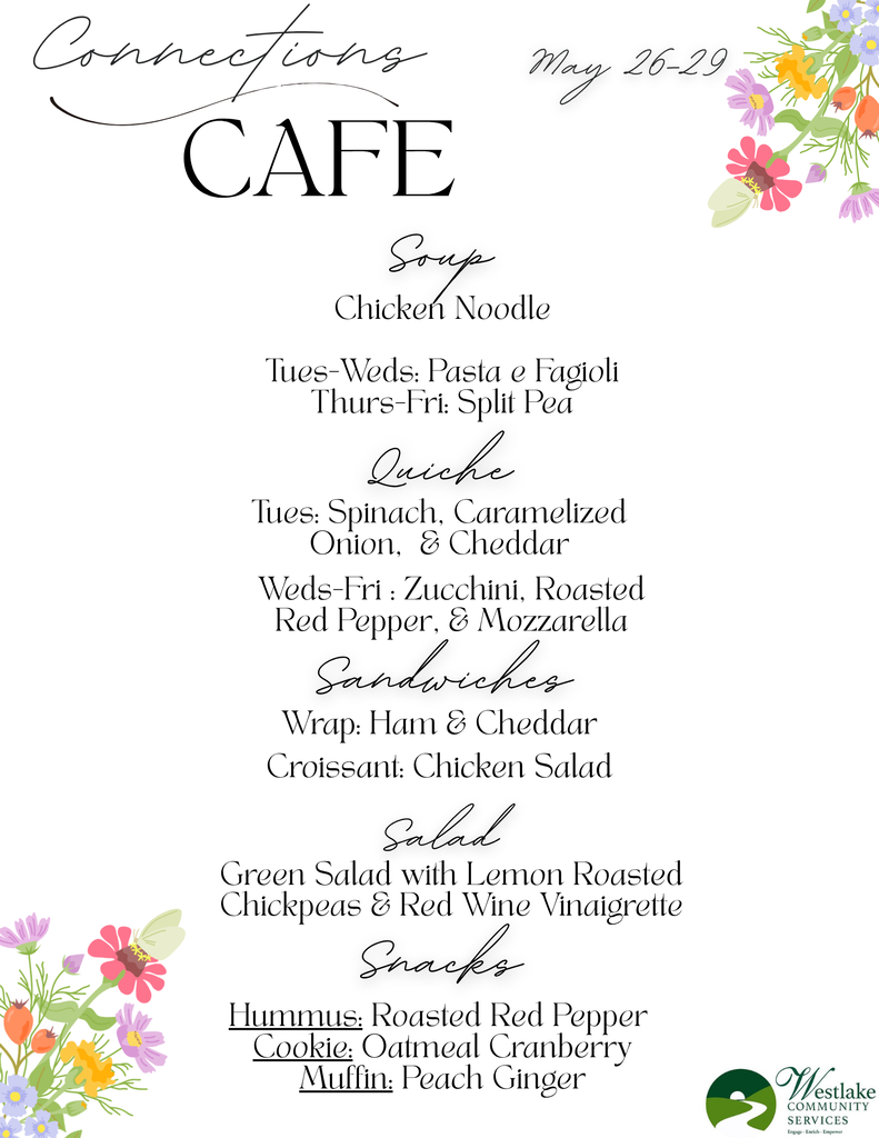 Connections Cafe Menu