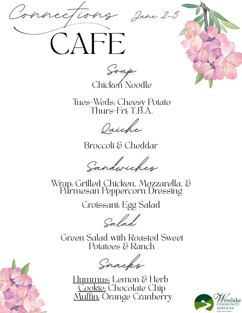 Connections Cafe Menu