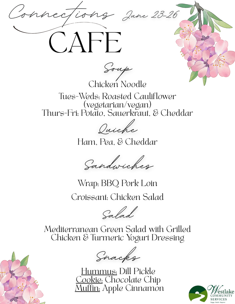 Connections Cafe Menu