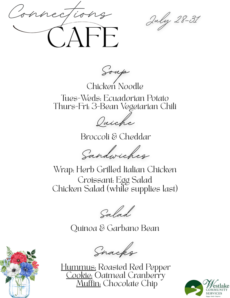 Cafe menu