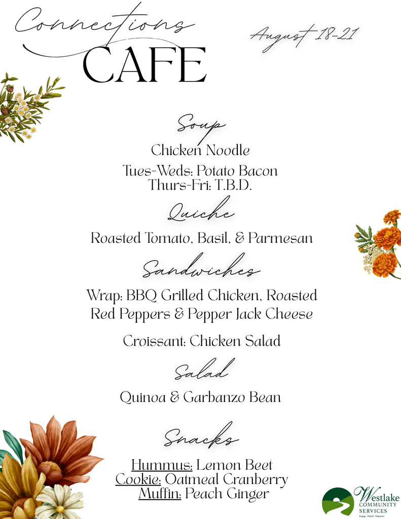 Cafe menu