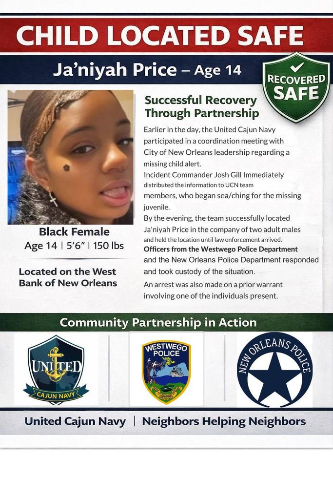Missing Juvenile Located