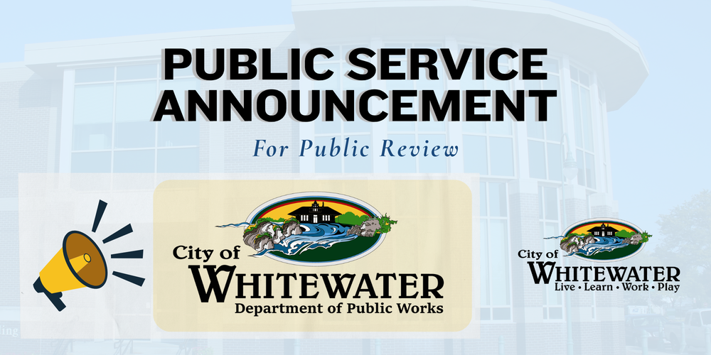 City of Whitewater PSA: Dept. of Public Works