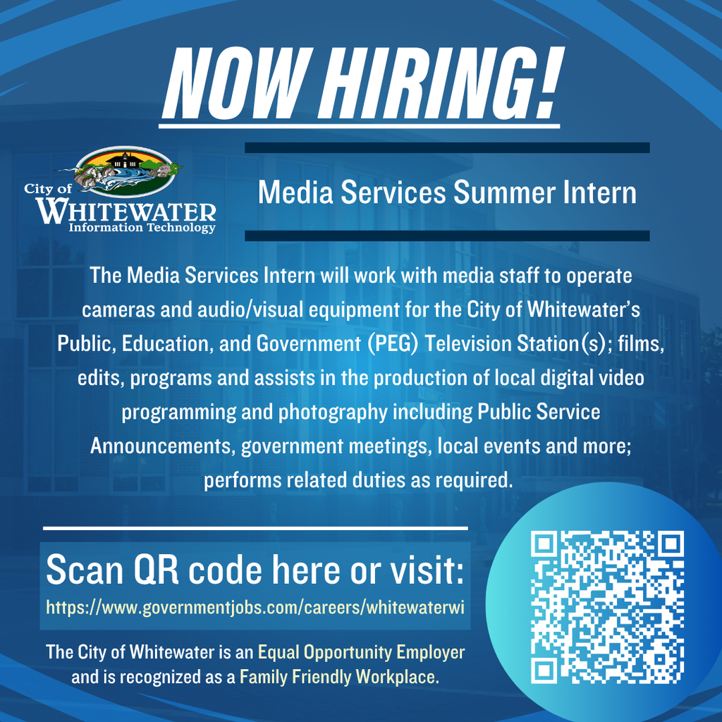 Now Hiring: Media Services Summer Intern
