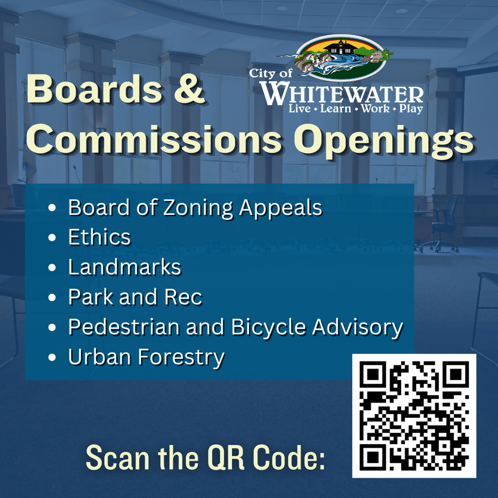 City of Whitewater: Boards and Commissions are now OPEN!