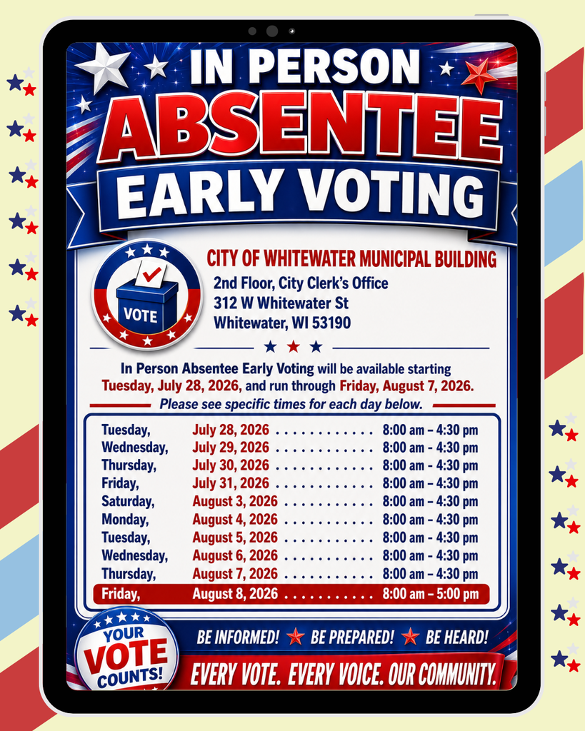 In Person Absentee Informational Post