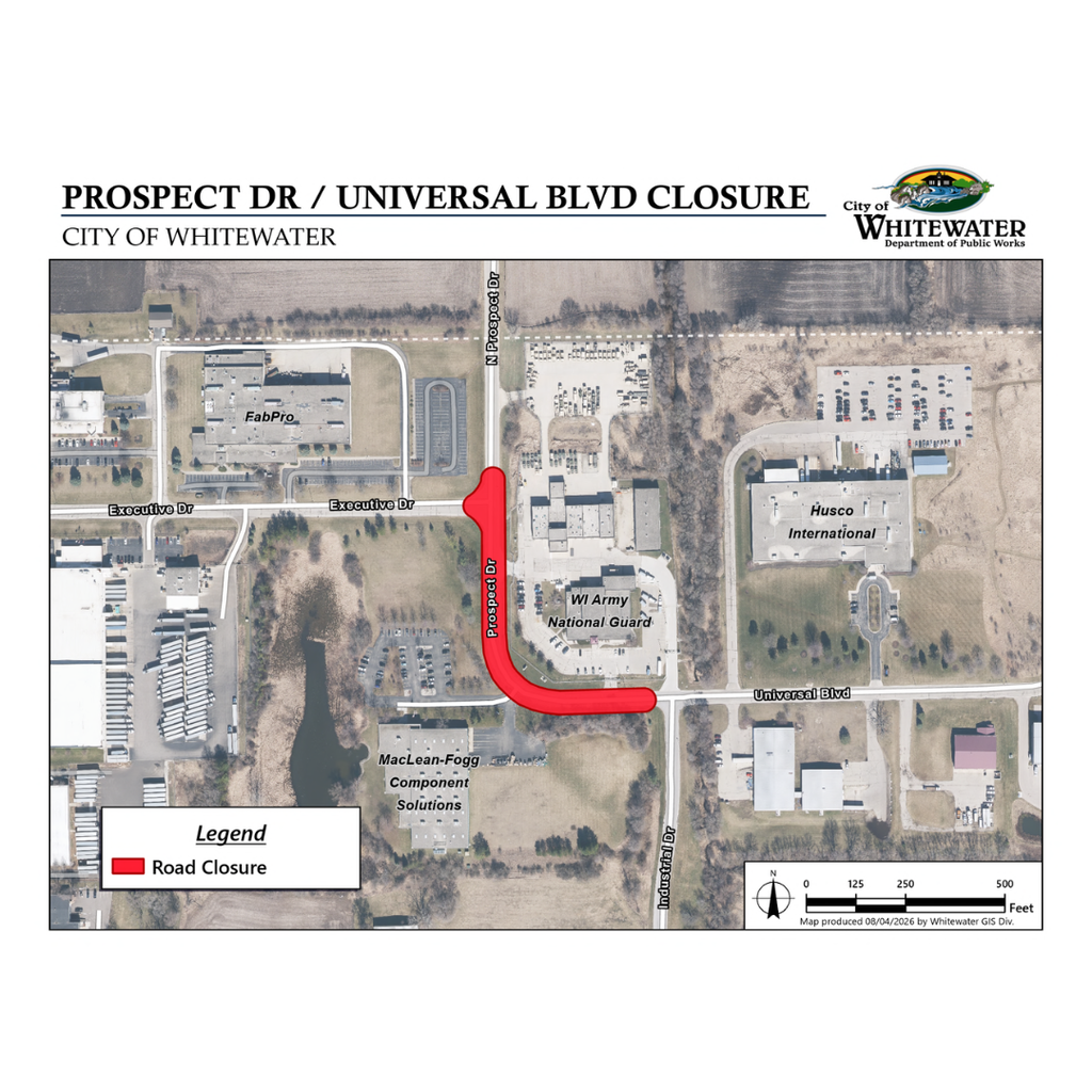 Road Closure of Universal Blvd-Prospect Drive