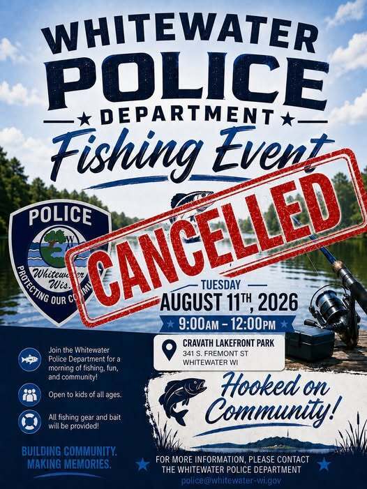 CANCELED WPD fishing event due to rain.