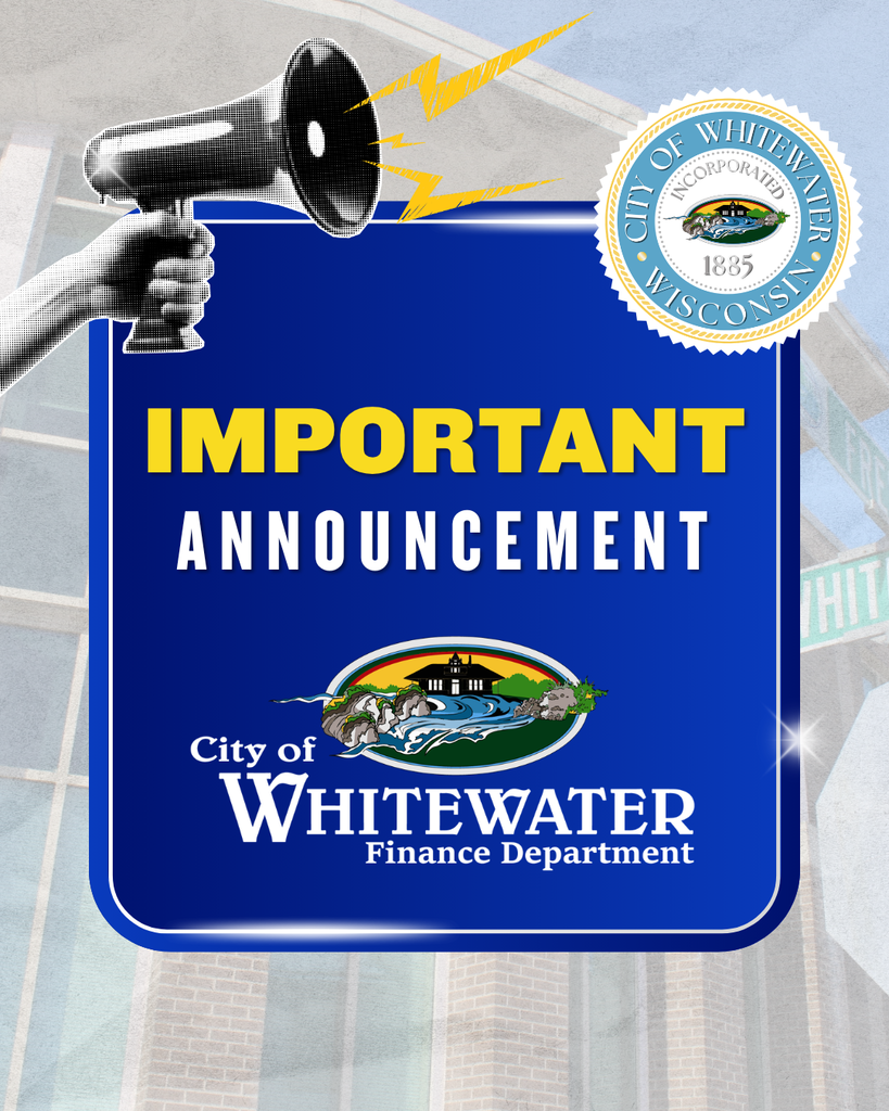 City of Whitewater Announcement: Finance Department