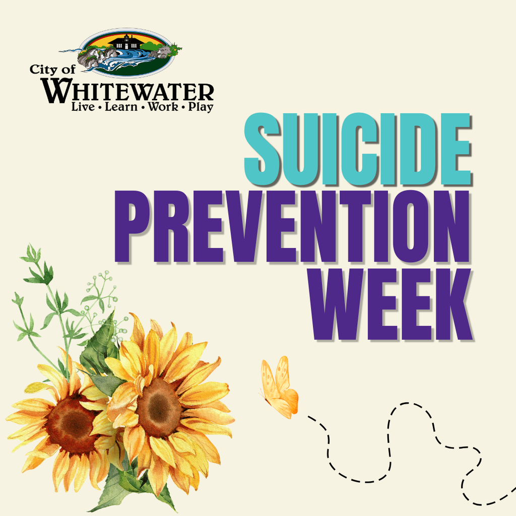 You are not alone. Suicide Prevention Week.