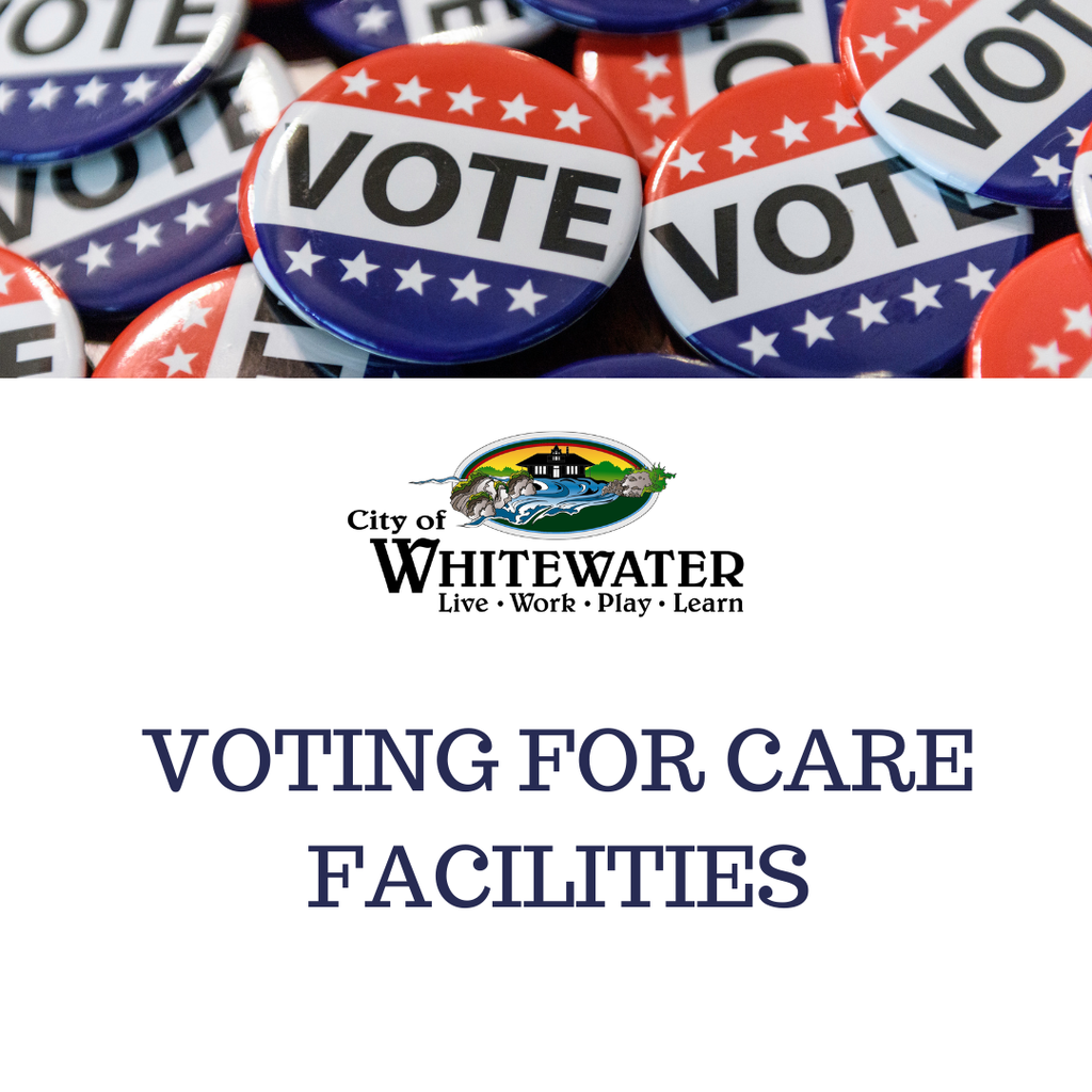 The City Clerk visiting care facilities in Whitewater from Oct.13th to Oct. 16th