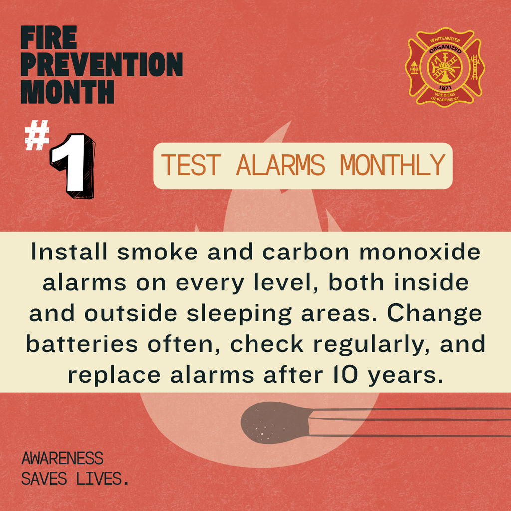 Fire Prevention Month: test alarms regularly
