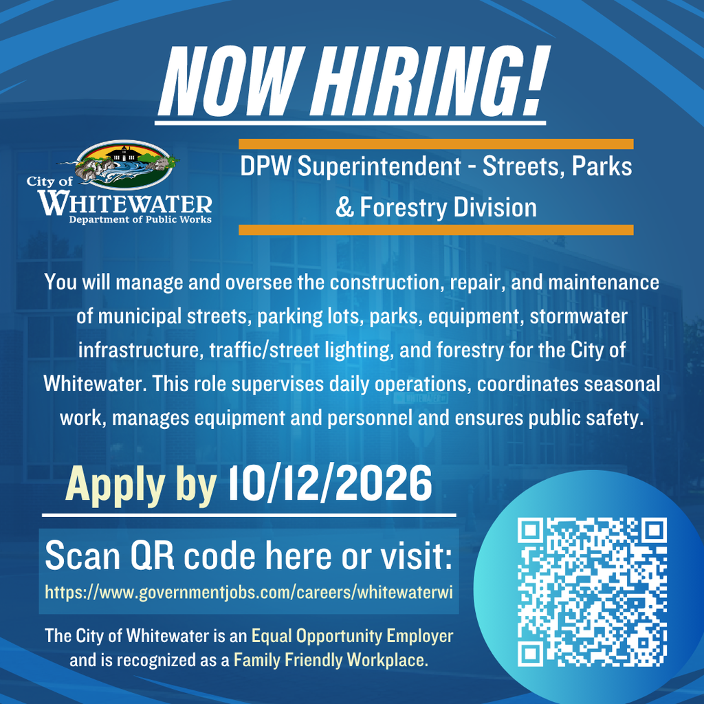 Now Hiring: DPW Superintendent