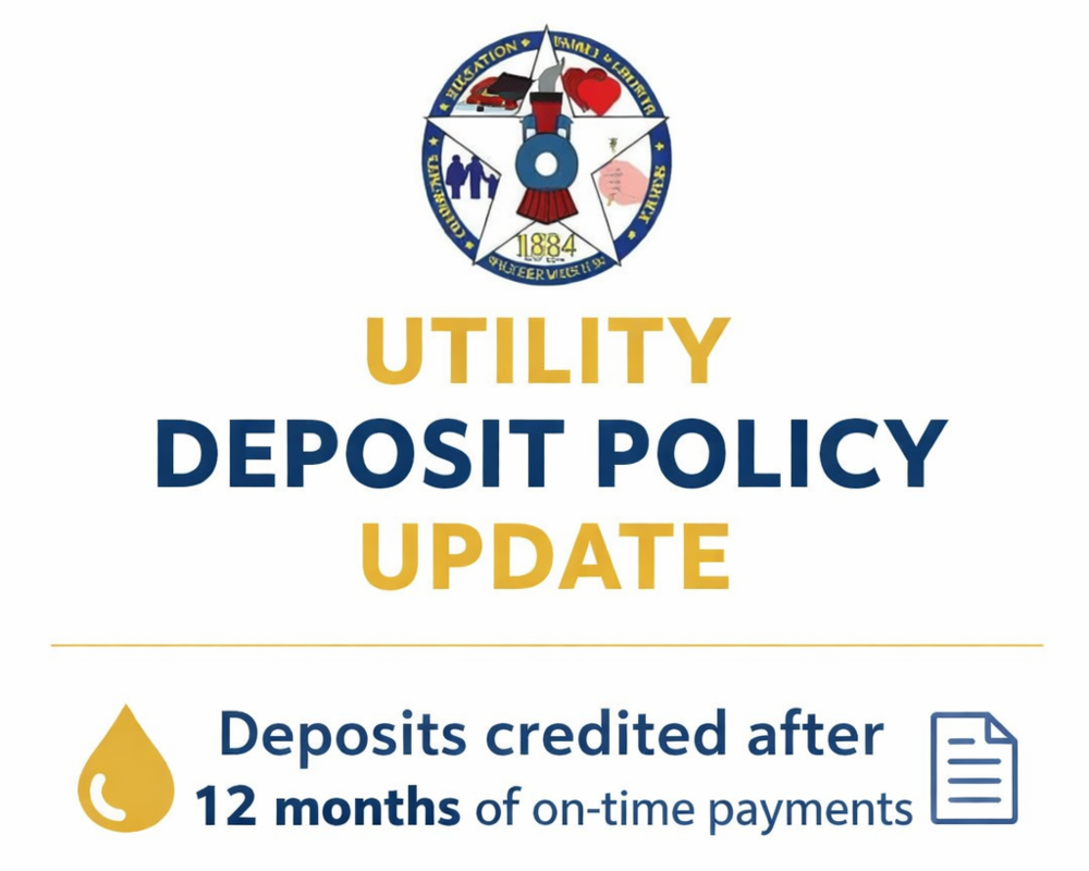 Utility Deposit Update - Deposits credited after 12 months of on-time payments