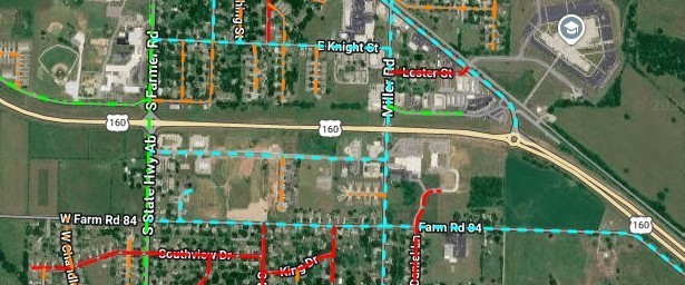 Image depicting the snow clearing route map