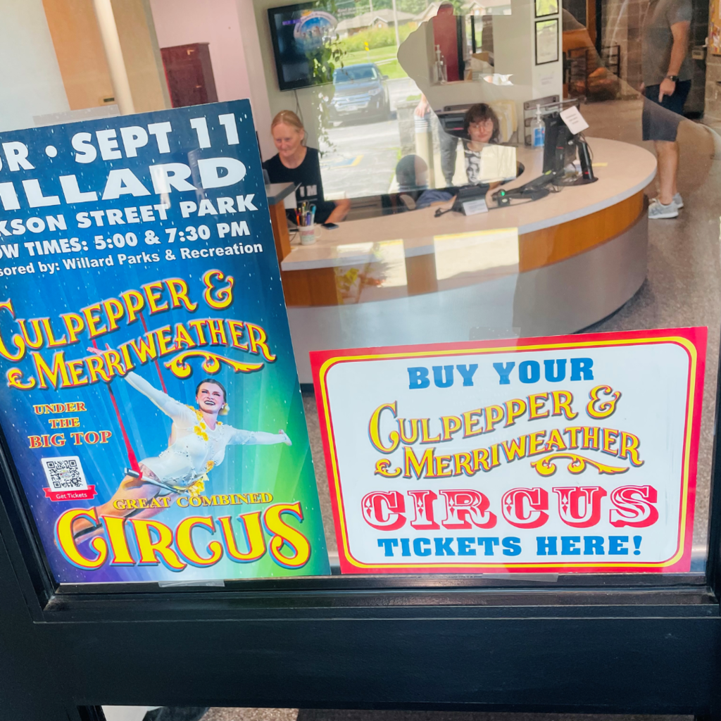 circus tickets now available at the willard rec center