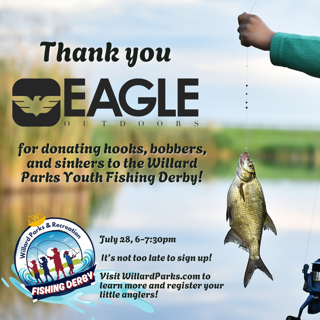 thank you eagle outdoors for sponsoring equipment for youth fishing derby